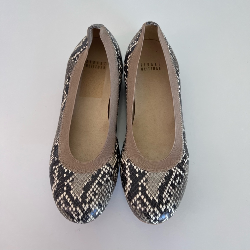 Stuart Weitzman Women's Snake Python Embossed Bal… - image 3